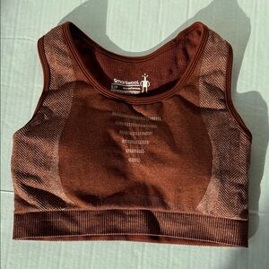Smartwool Merino Blend Chestnut Sports Bra size Small S
